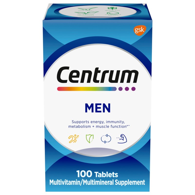 CENTRUM MEN'S MULTIVITAMIN MULTIMINERAL SUPPLEMENT 100 COUNT