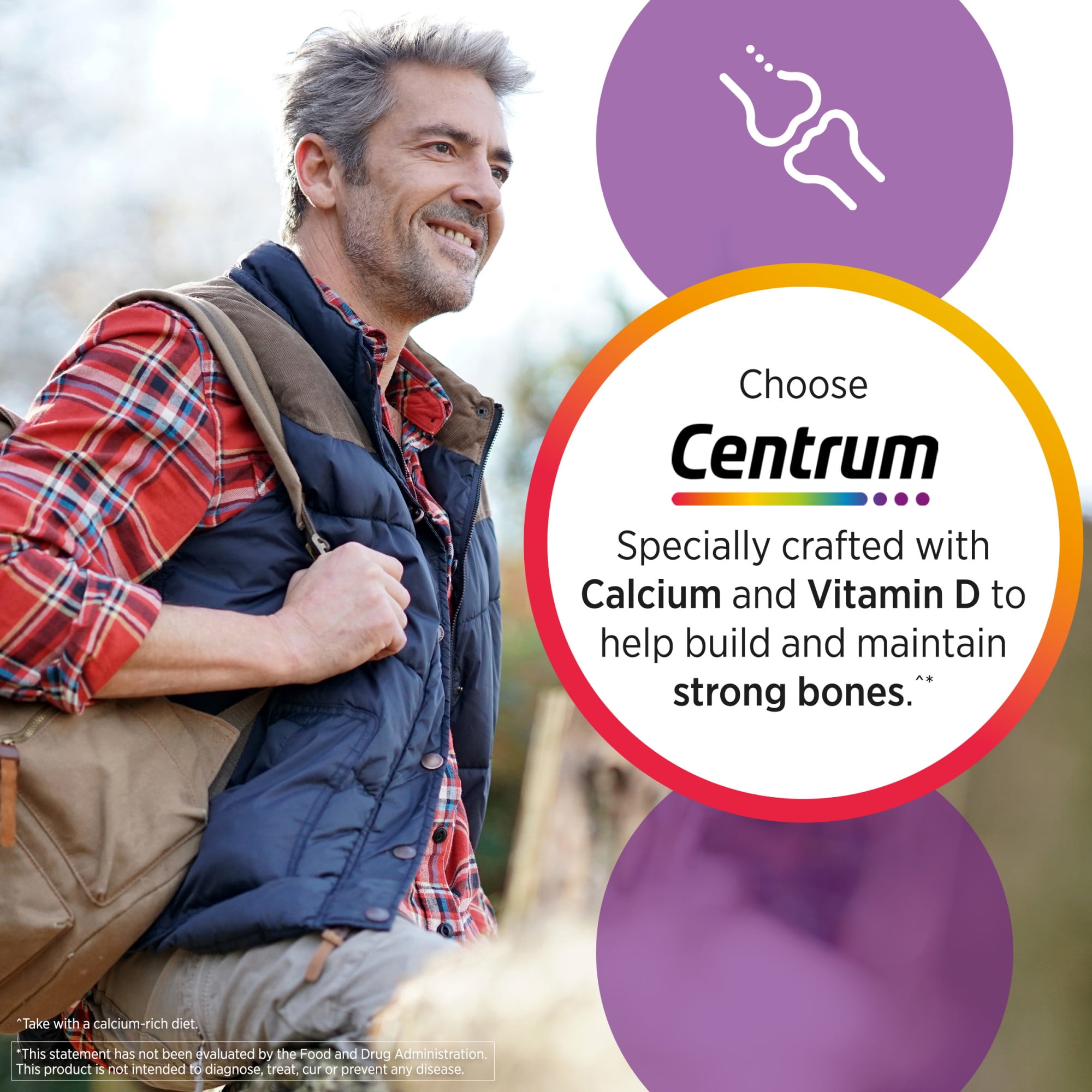 CENTRUM MEN'S MULTIVITAMIN MULTIMINERAL SUPPLEMENT 100 COUNT