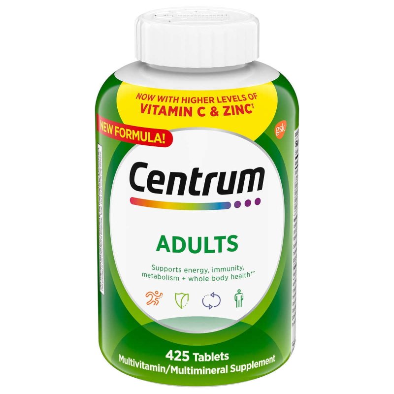 CENTRUM ADULTS MULTIVITAMIN 425 TABLETS - DAILY ESSENTIAL NUTRITION BOOST