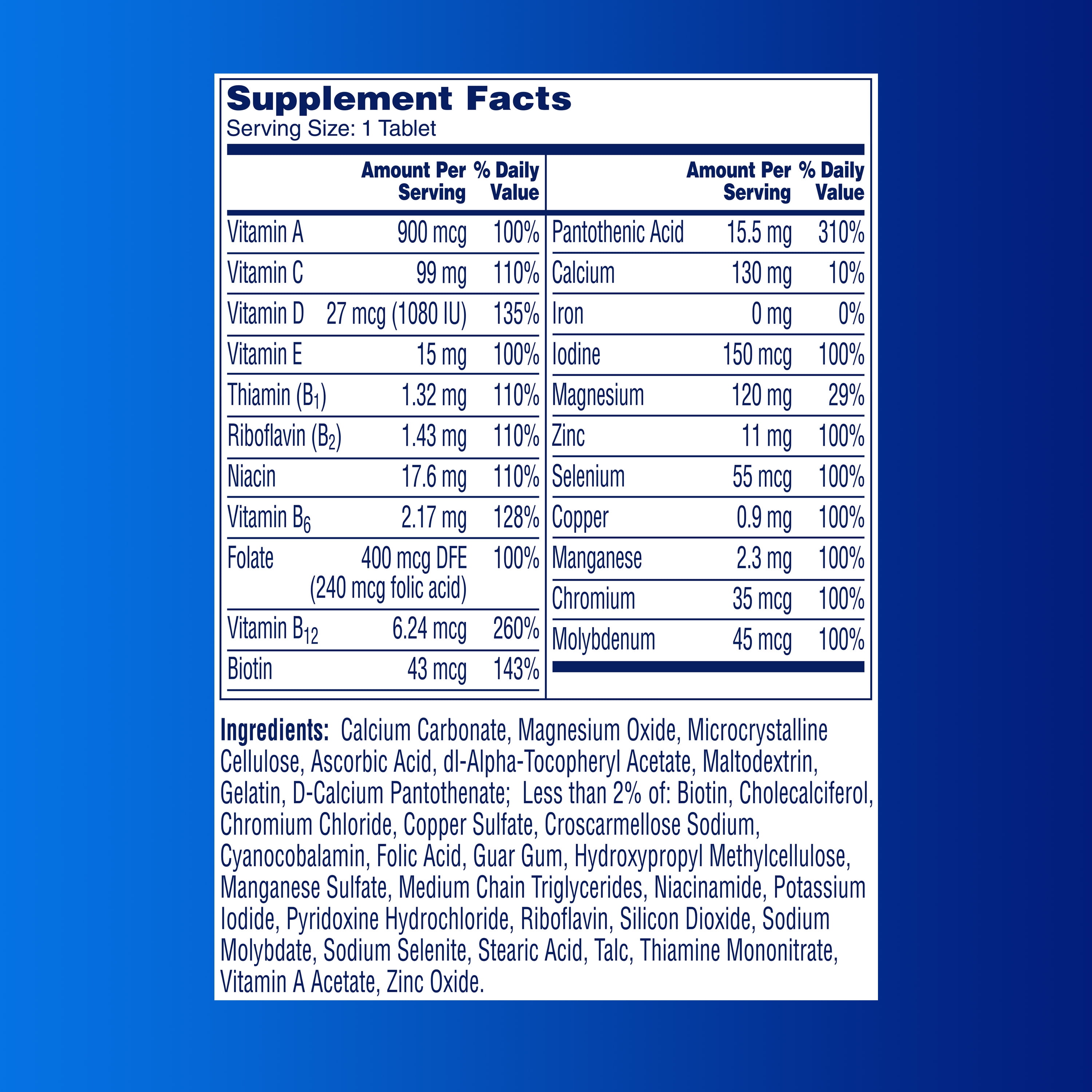 ONE A DAY MEN'S MULTIVITAMIN TABLETS 60 CT - MULTIVITAMINS FOR MEN