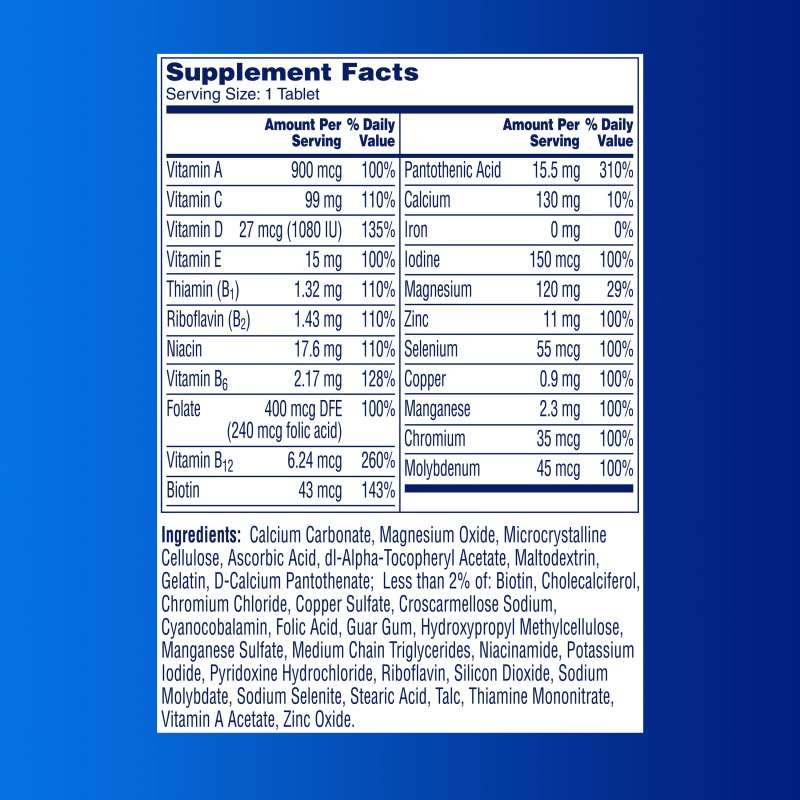 ONE A DAY MEN'S MULTIVITAMIN TABLETS 60 CT - MULTIVITAMINS FOR MEN