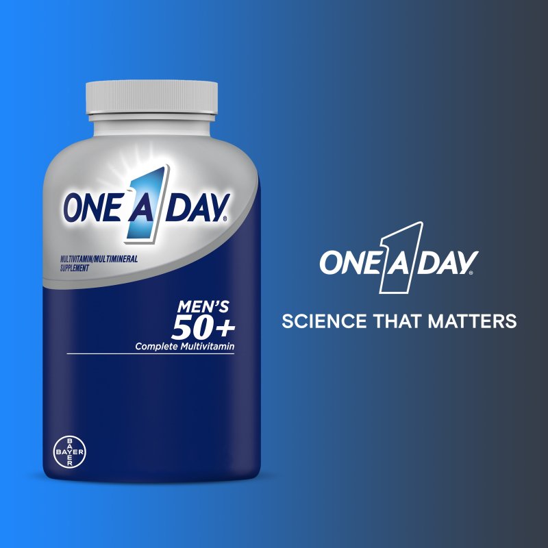 ONE A DAY MEN'S 50 PLUS MULTIVITAMIN TABLETS 200 COUNT - MULTIVITAMINS FOR MEN