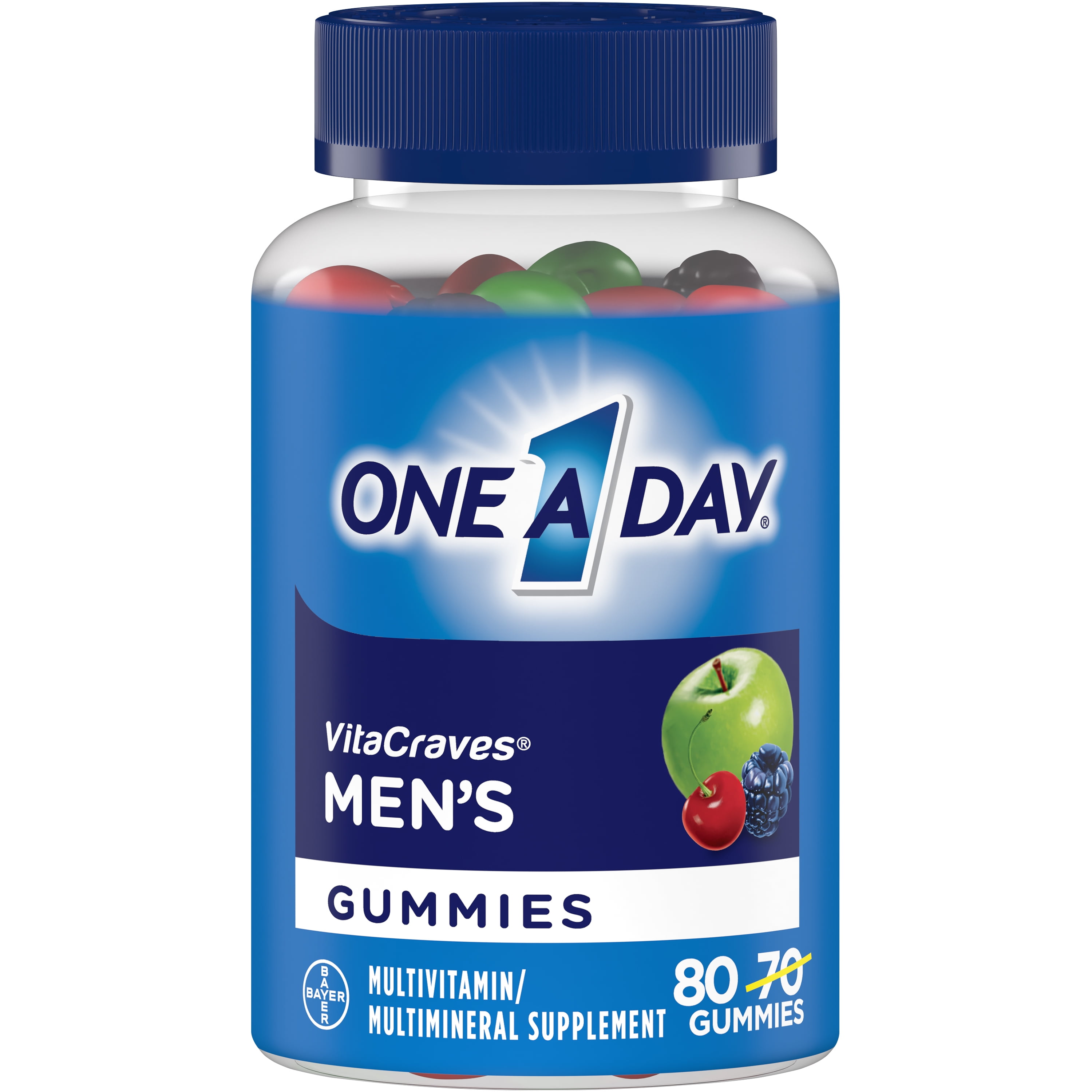 ONE A DAY MEN'S MULTIVITAMIN GUMMIES FOR MEN 80 COUNT