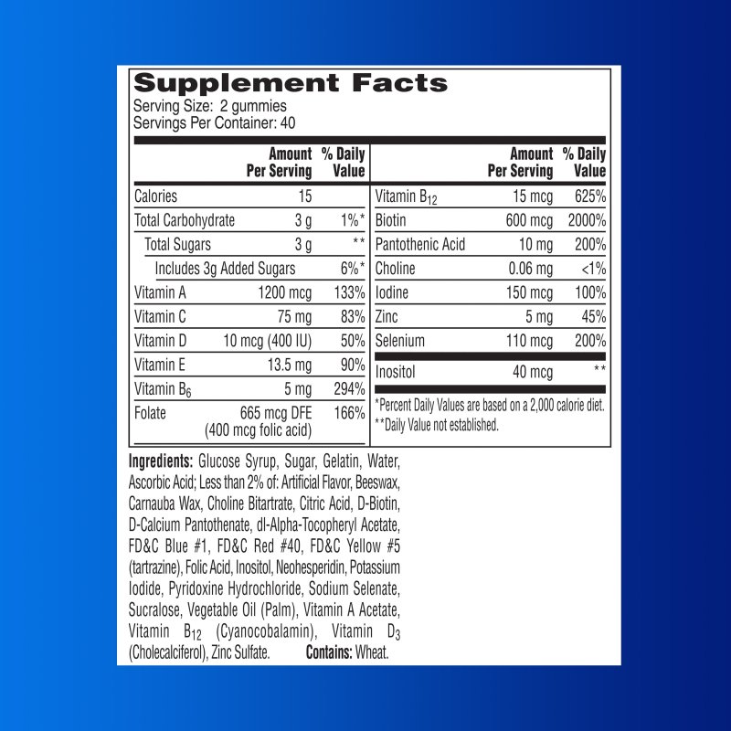 ONE A DAY MEN'S MULTIVITAMIN GUMMIES FOR MEN 80 COUNT