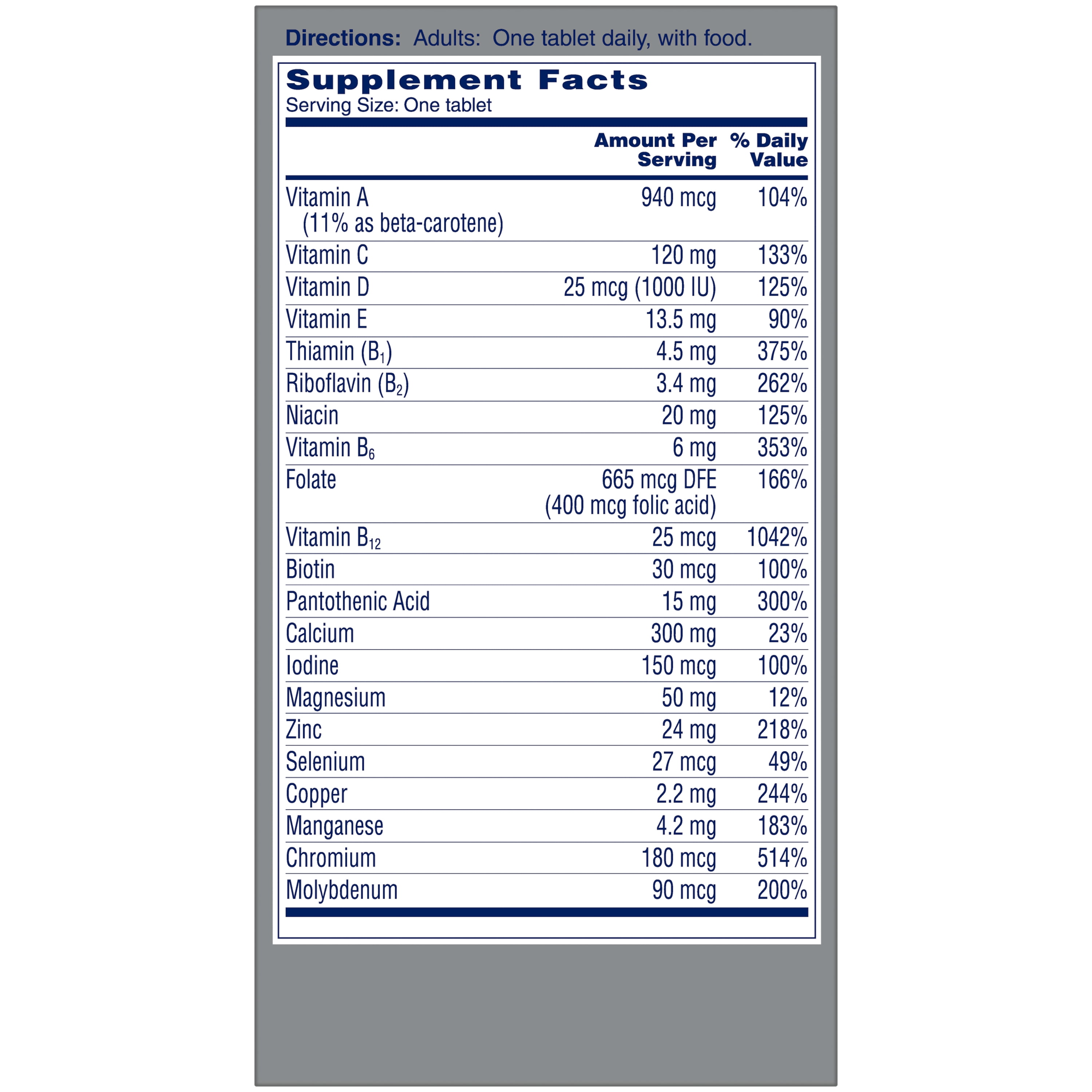 ONE A DAY WOMEN'S 50 PLUS MULTIVITAMIN TABLETS MULTIVITAMINS FOR WOMEN 65 COUNT