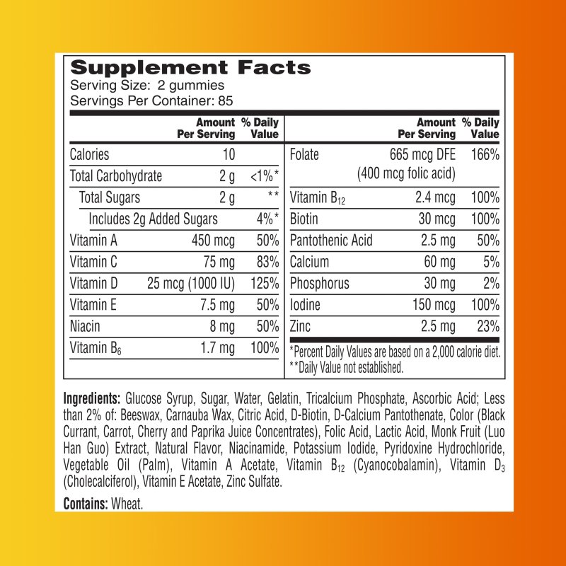 ONE A DAY WOMEN'S GUMMY MULTIVITAMIN 170 CT FOR WOMEN