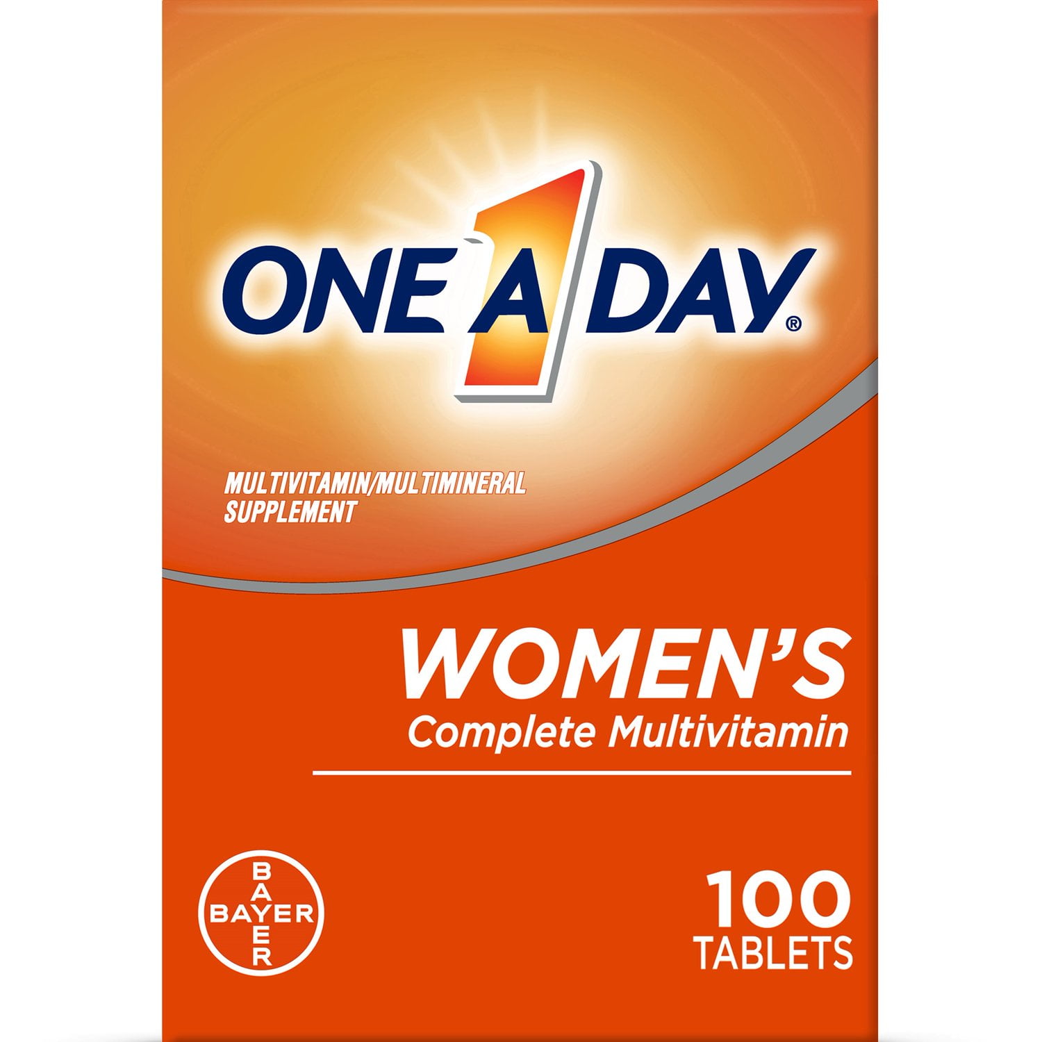 ONE A DAY WOMEN’S MULTIVITAMIN IMMUNE HEALTH SUPPORT 100CT WITH VITAMIN A C D E