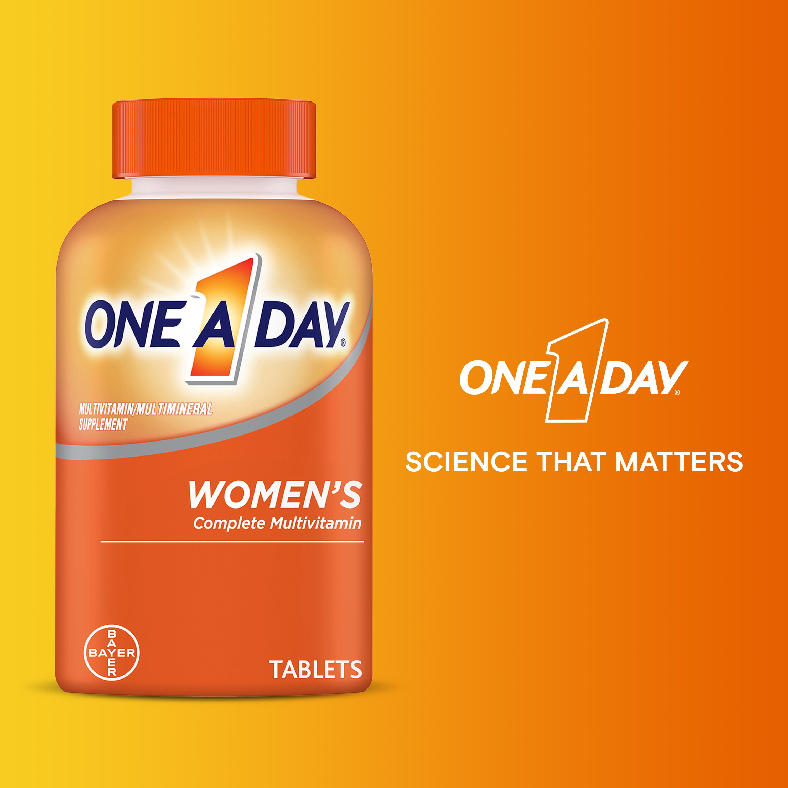 ONE A DAY WOMEN’S MULTIVITAMIN IMMUNE HEALTH SUPPORT 100CT WITH VITAMIN A C D E