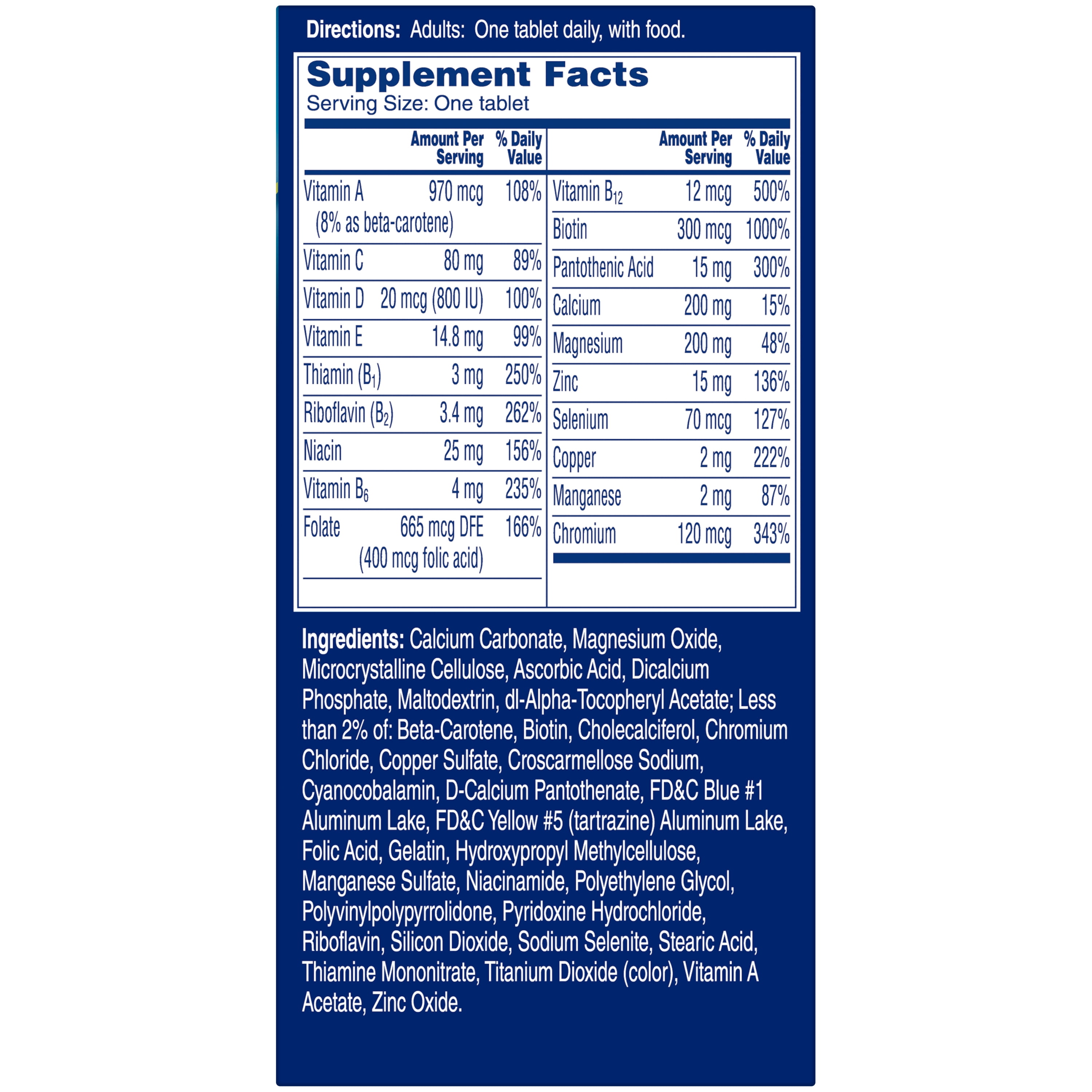ONE A DAY MEN'S PRO EDGE MULTIVITAMIN TABLETS FOR MEN 50 COUNT