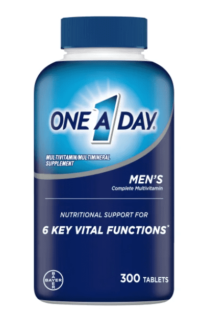 ONE A DAY MEN'S MULTIVITAMIN 300 TABLETS FOR DAILY NUTRITION BOOST