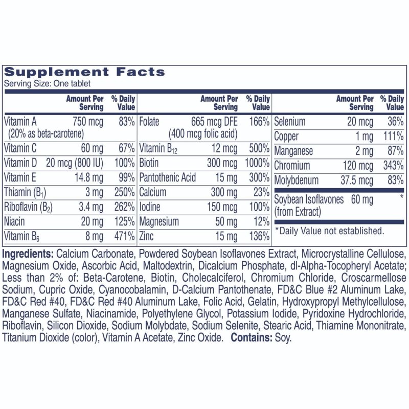 ONE A DAY WOMEN'S MENOPAUSE COMPLETE MULTIVITAMIN 50 TABS 6 PACK