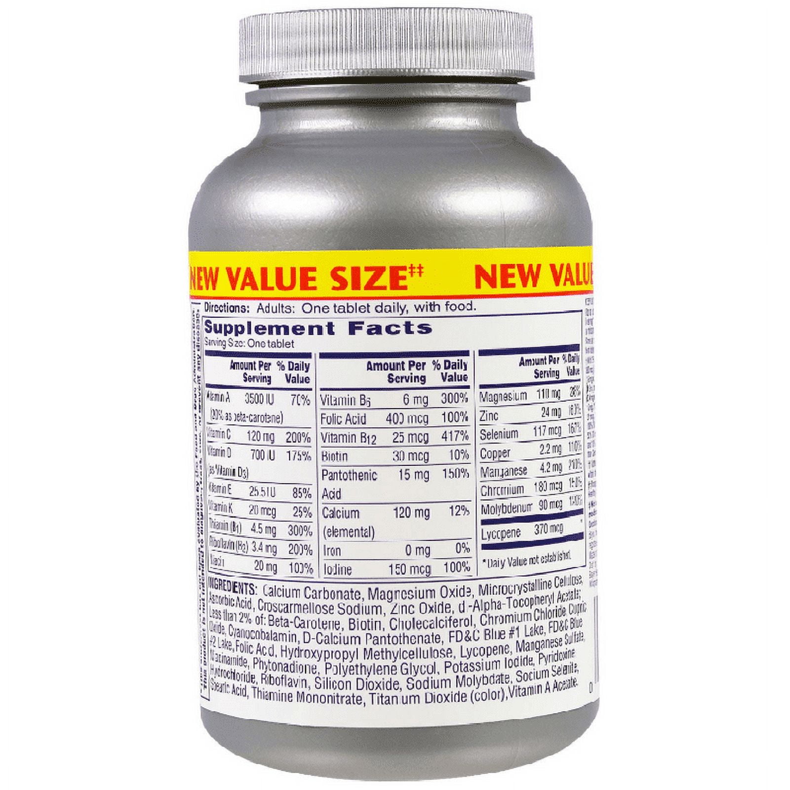 ONE A DAY MEN'S 50 PLUS HEALTHY ADVANTAGE MULTIVITAMINS 100 COUNT PACK OF 6
