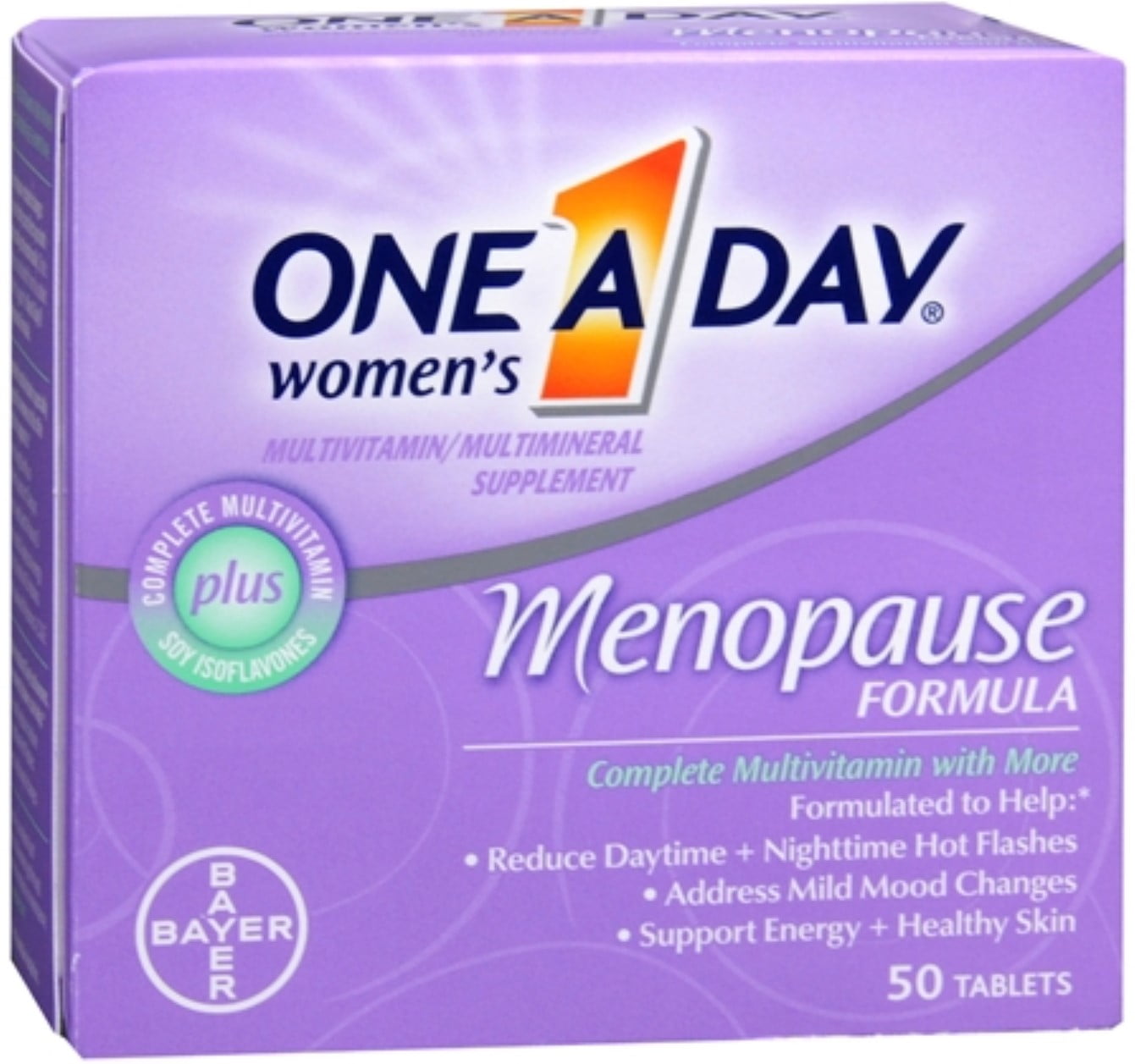 ONE A DAY MENOPAUSE WOMEN'S MULTIVITAMIN 50 TABLETS PACK OF 4
