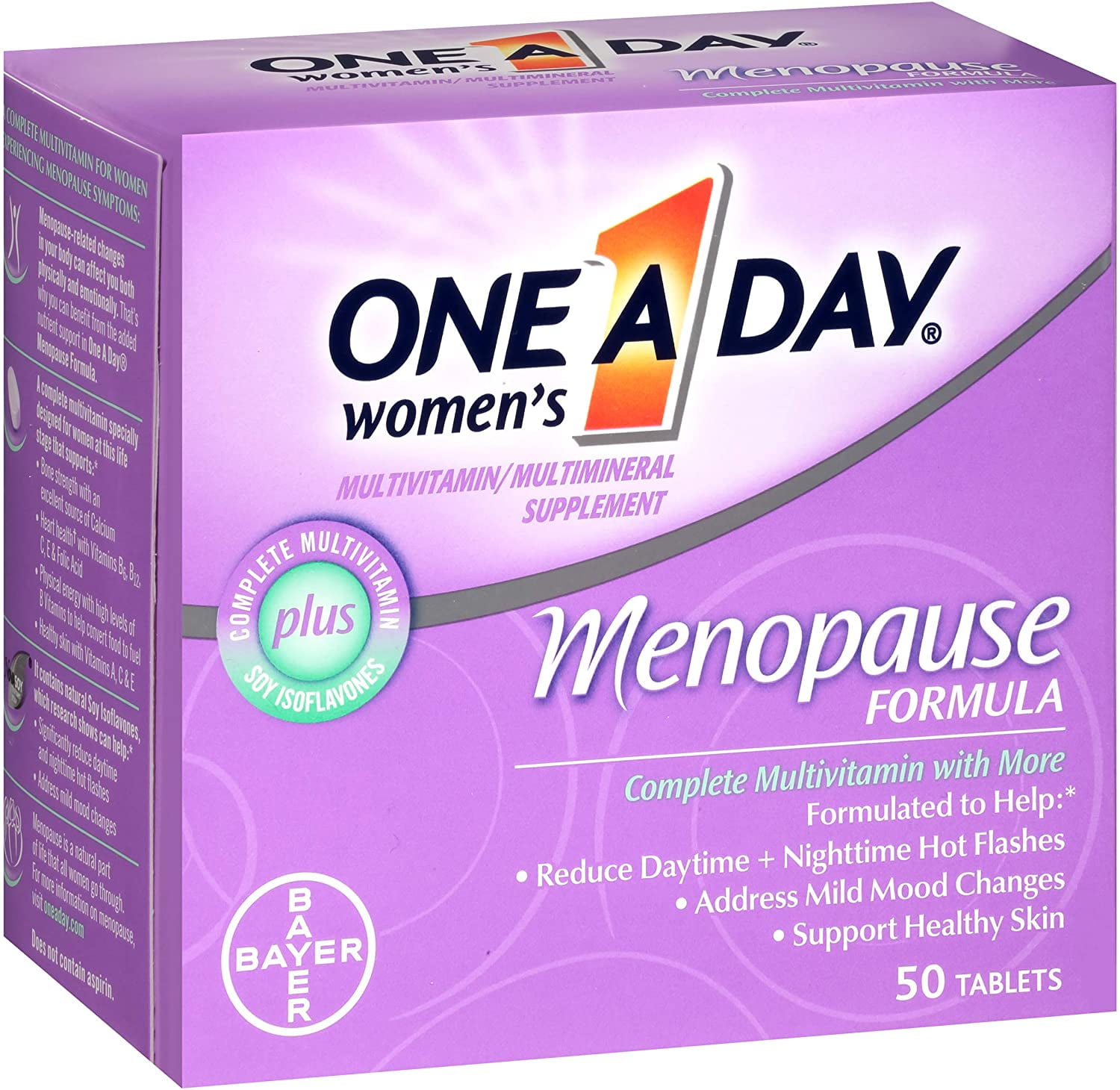 ONE A DAY MENOPAUSE WOMEN'S MULTIVITAMIN 50 TABLETS PACK OF 4
