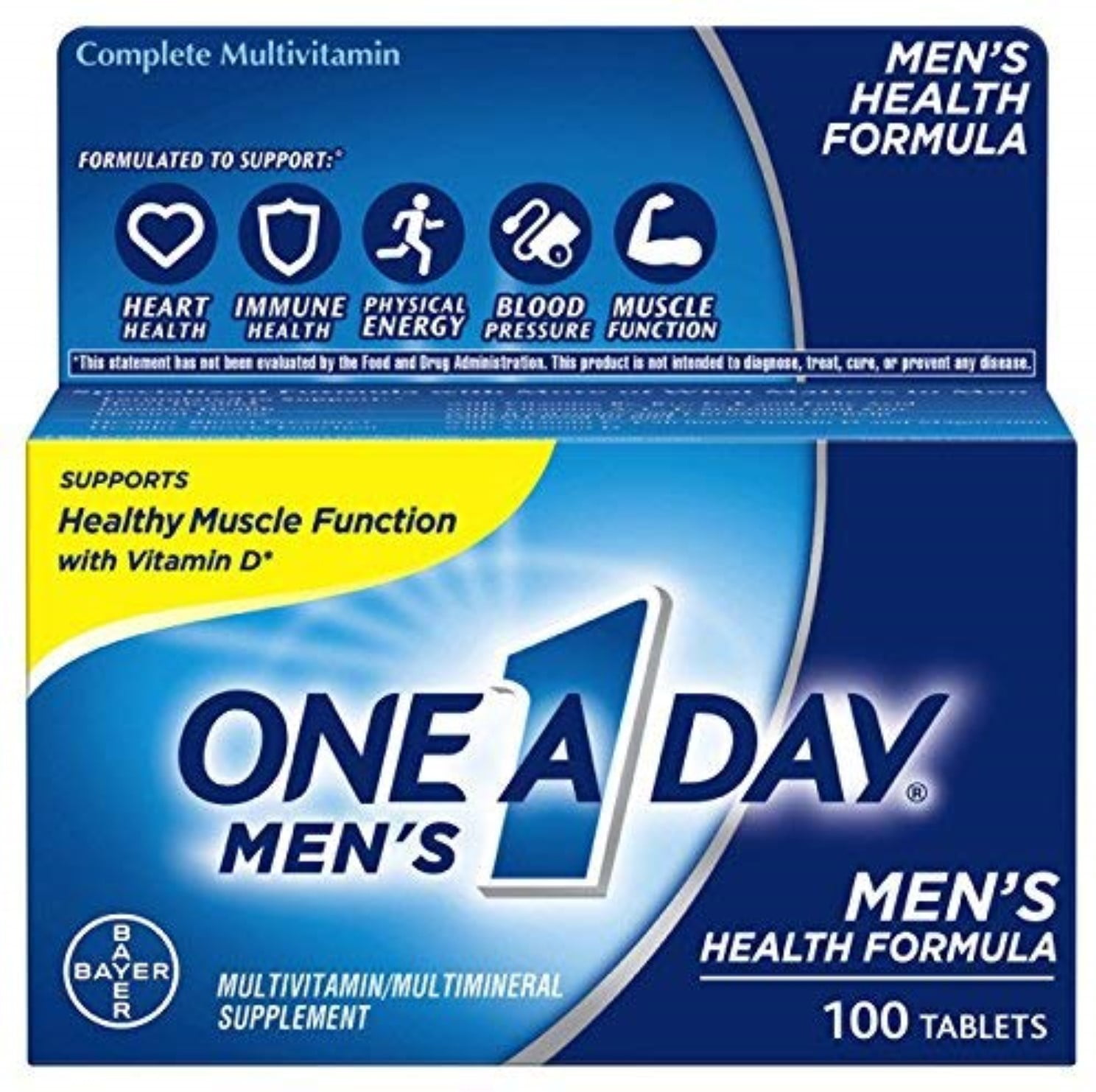 ONE A DAY MENS HEALTH FORMULA 100 COUNT PACK OF 6