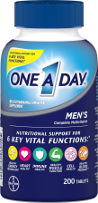 ONE-A-DAY MEN'S HEALTH FORMULA TABLETS 200 TABLETS FOR MEN 4 PACK