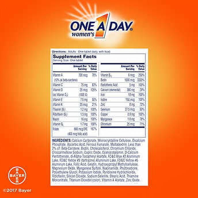 ONE A DAY WOMEN'S MULTIVITAMIN 300 TABLETS 2 PACK