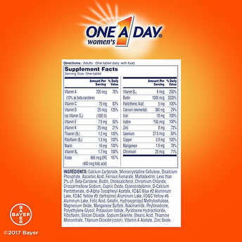 ONE A DAY WOMEN'S MULTIVITAMIN 300 TABLETS 2 PACK