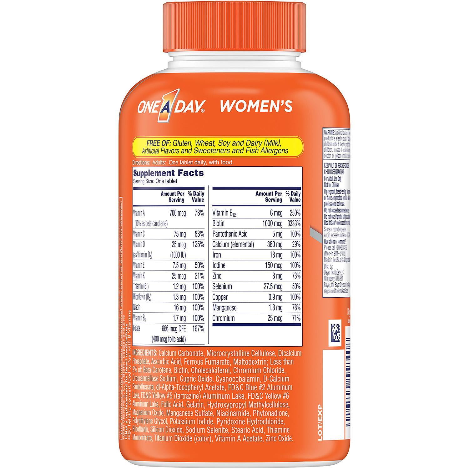 ONE A DAY WOMENS HEALTH MULTIVITAMIN 300 CT.