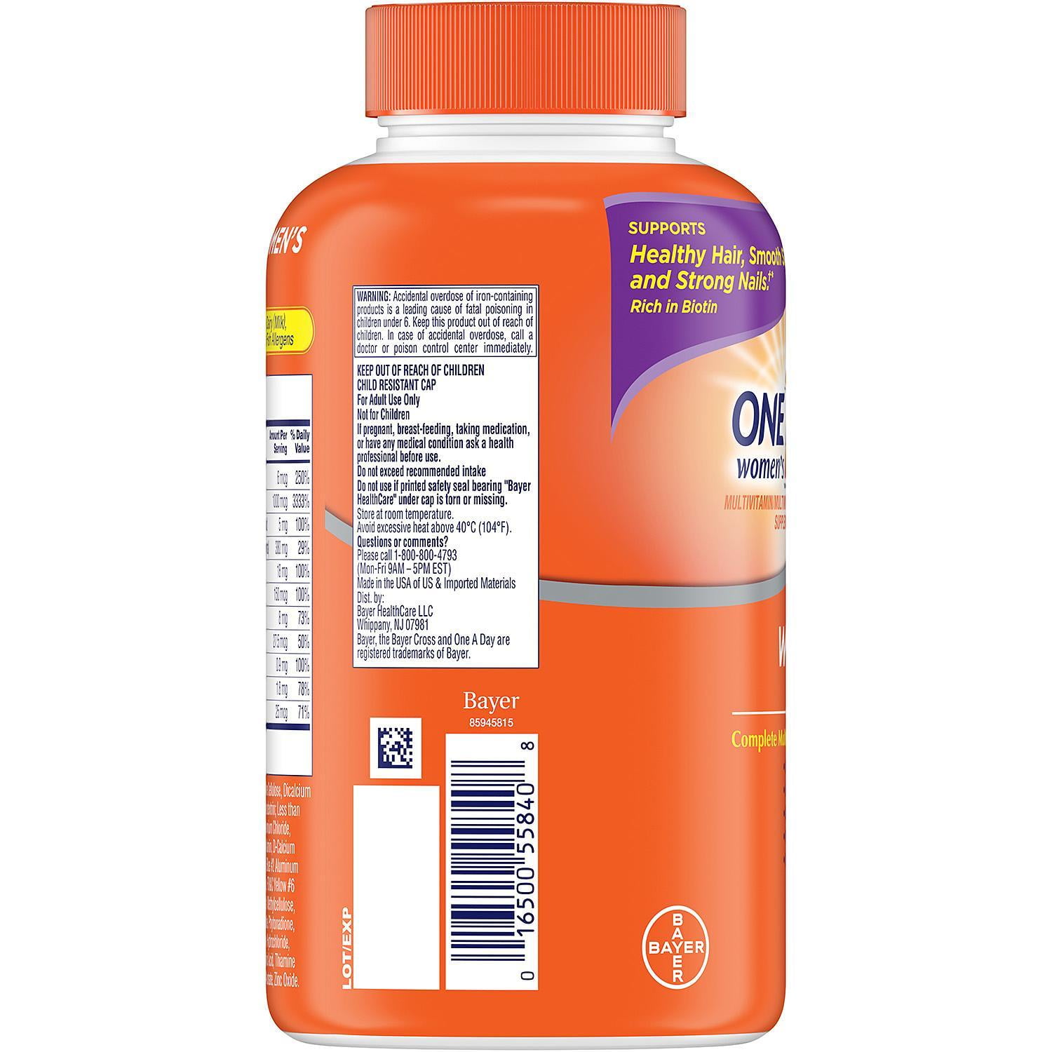 ONE A DAY WOMENS HEALTH MULTIVITAMIN 300 CT.
