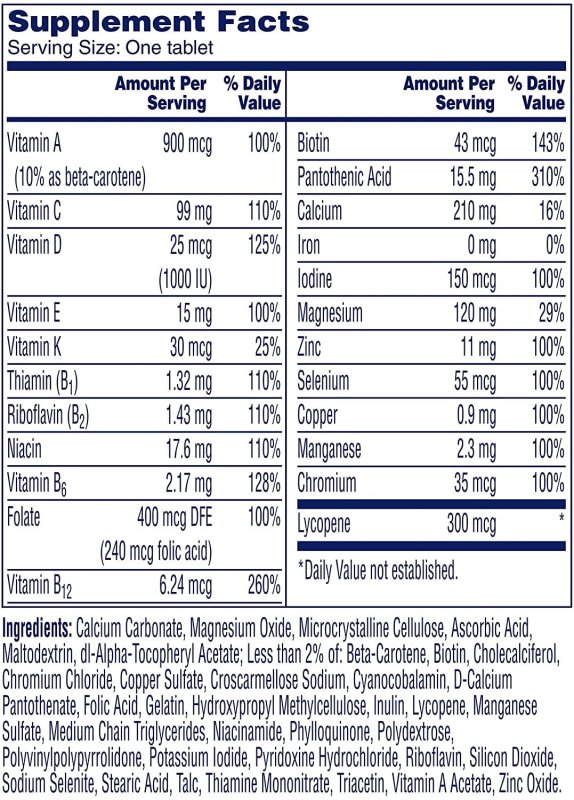 ONE A DAY MEN'S HEALTH FORMULA 60 CT PACK OF 3