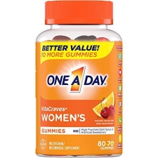 ONE A DAY WOMEN VITACRAVES GUMMY MULTIVITAMIN 160 CT 2 PACK