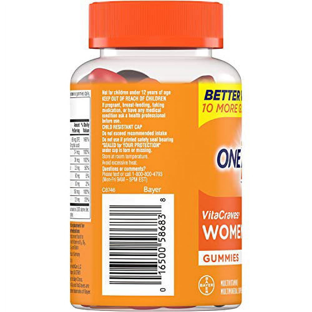 ONE A DAY WOMEN VITACRAVES GUMMY MULTIVITAMIN 160 CT 2 PACK