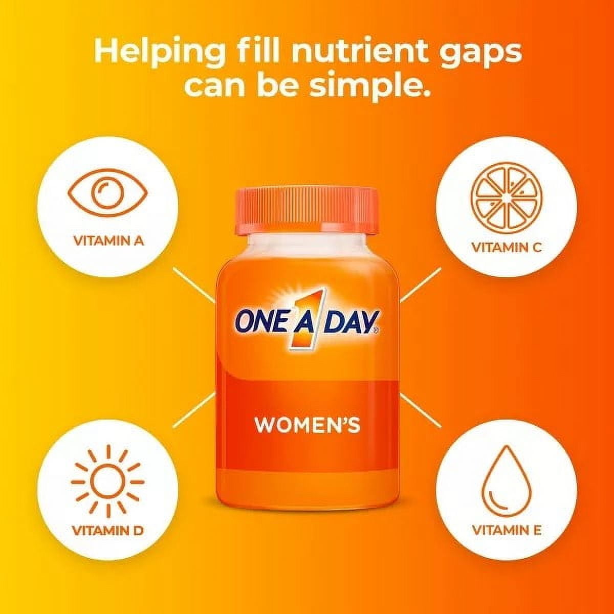 ONE A DAY WOMEN'S MULTIVITAMIN 300 TABLETS SUPPLEMENT FOR DAILY NUTRITION.