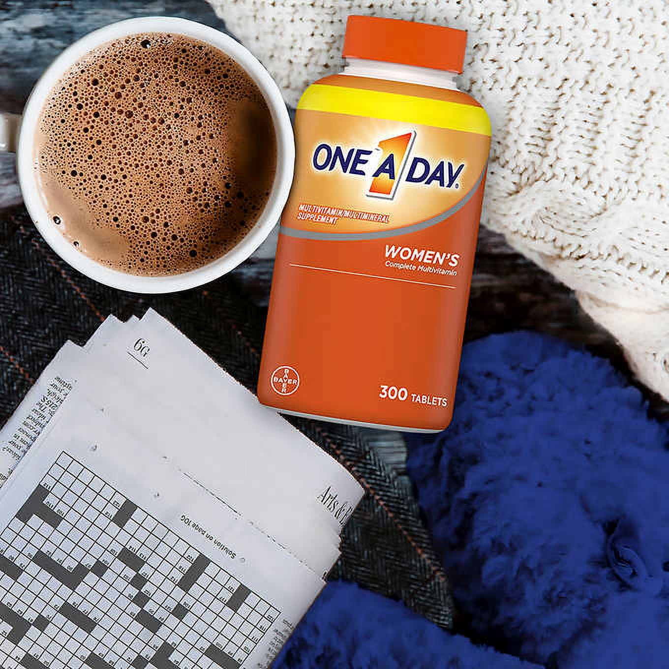 ONE A DAY WOMEN'S MULTIVITAMIN 300 TABLETS SUPPLEMENT FOR DAILY NUTRITION.