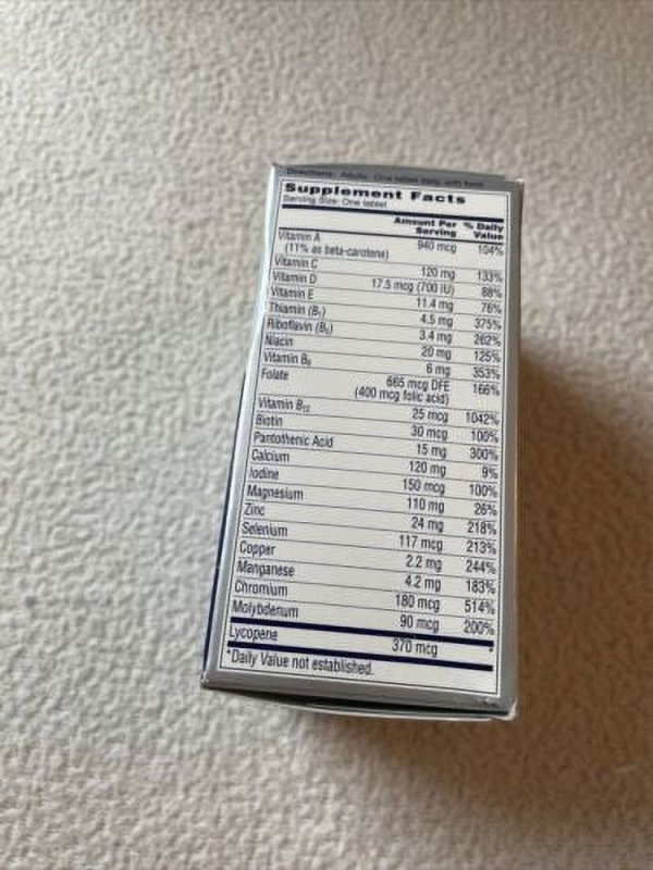 ONE A DAY MEN'S 50 PLUS 40 COUNT SUPPLEMENT