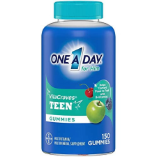 ONE A DAY TEEN FOR HIM MULTIVITAMIN GUMMIES WITH VITAMIN A C D E ZINC IMMUNE HEALTH SUPPORT ENERGY 150 COUNT