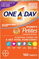 ONE A DAY WOMEN'S PETITES 160 TABLETS PACK OF 2
