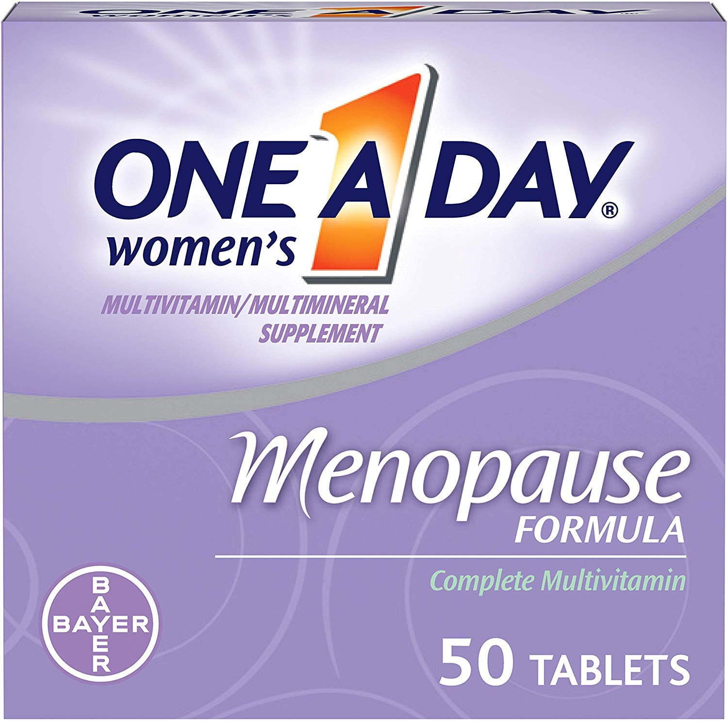 ONE A DAY WOMEN'S MENOPAUSE COMPLETE MULTIVITAMIN SUPPLEMENT - 50 CT -