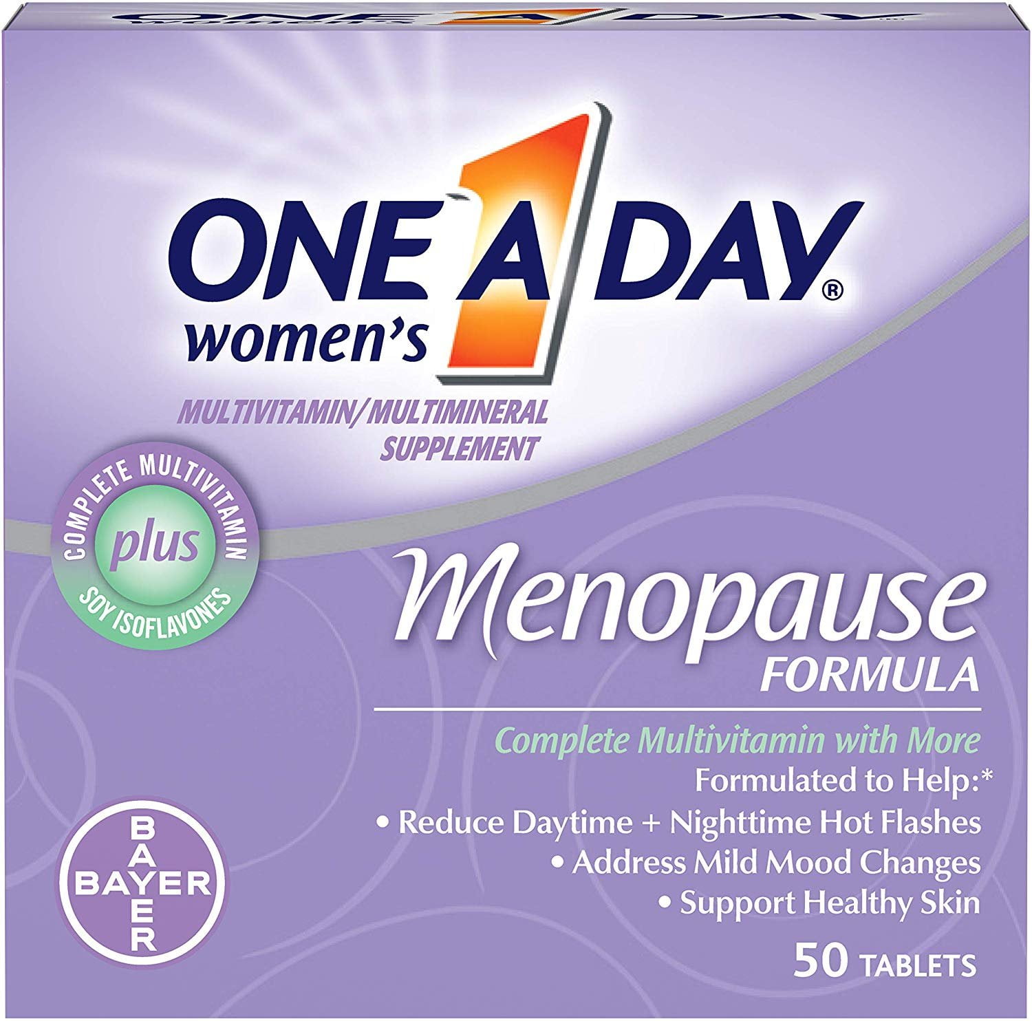 ONE A DAY WOMEN'S MENOPAUSE COMPLETE MULTIVITAMIN SUPPLEMENT - 50 CT -