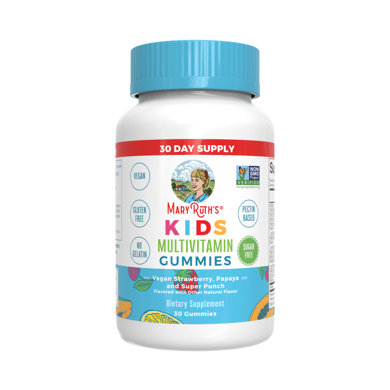 MARYRUTHS KIDS MULTIVITAMIN GUMMIES CHILDRENS HEALTH SUGAR-FREE STRAWBERRY PAPAYA SUPER PUNCH 30 COUNT