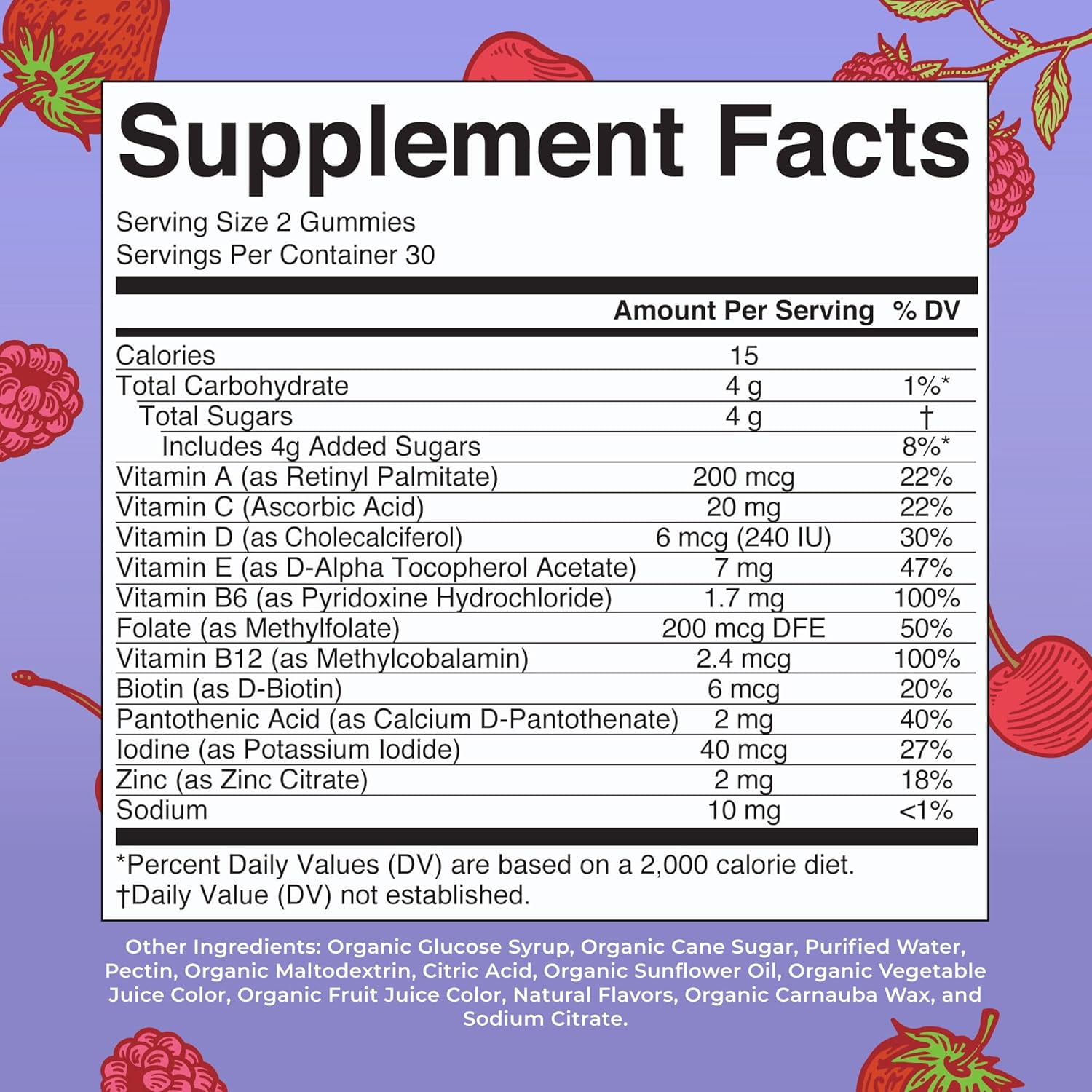 MARYRUTH ORGANICS KIDS MULTIVITAMIN GUMMIES 60 COUNT FOR AGES 2+ - VEGAN, 1-MONTH SUPPLY - ONLY 2