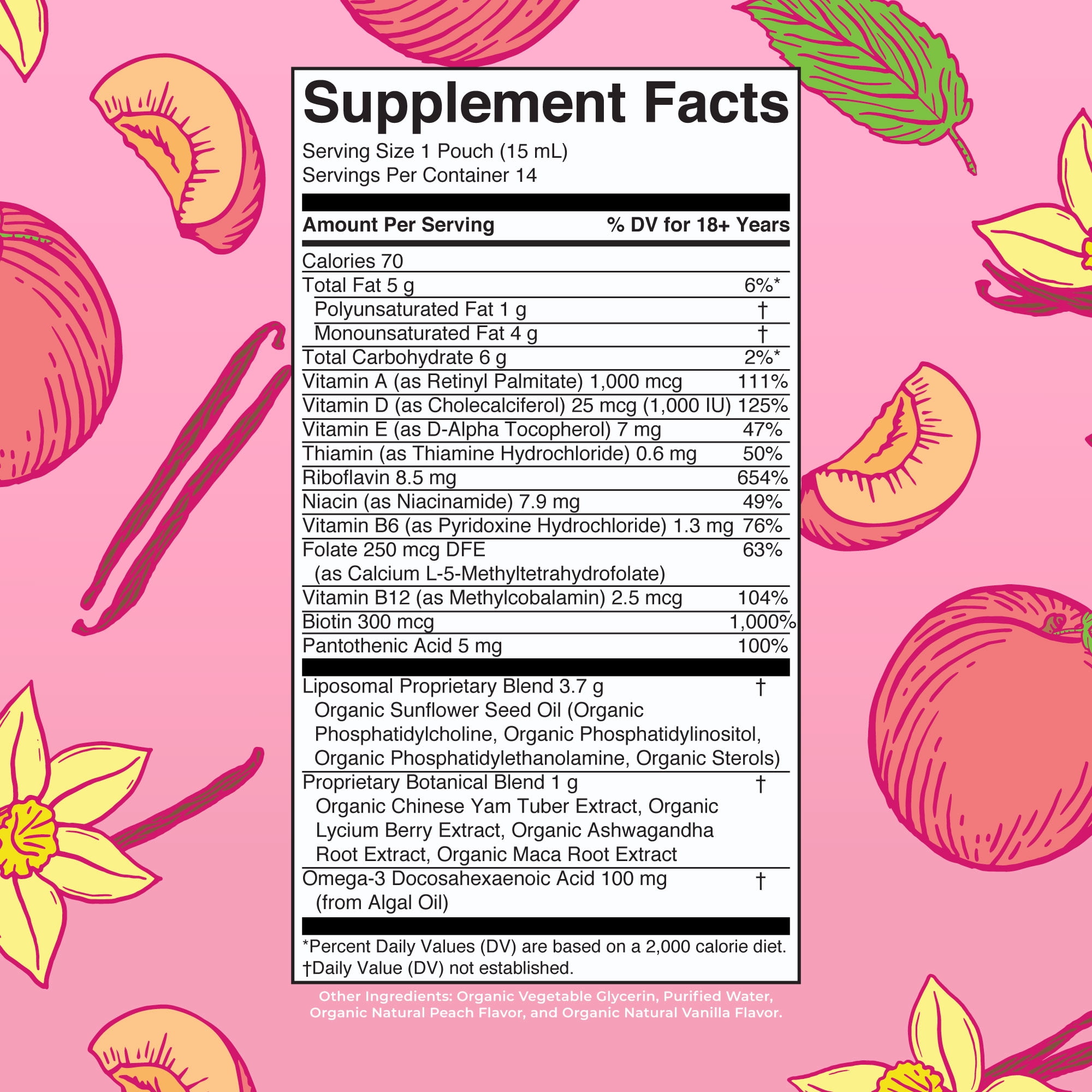MARYRUTH ORGANICS LIPOSOMAL WOMEN'S MULTIVITAMIN 0.5 FL OZ 14 PACK USDA ORGANIC OVERALL WELLNESS