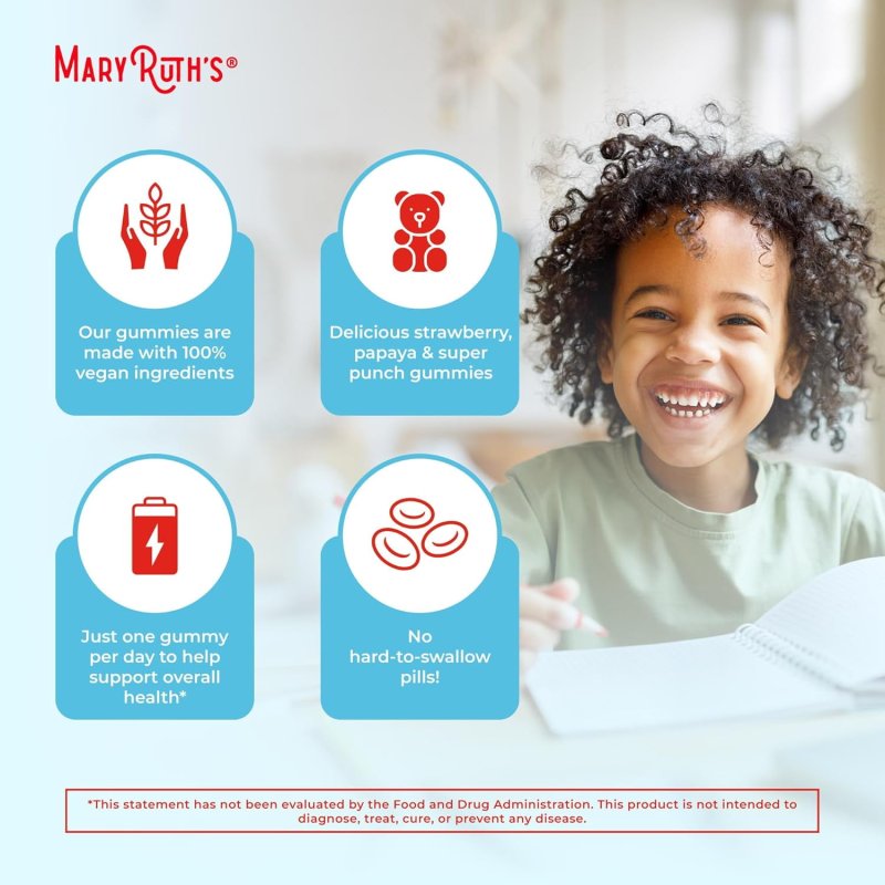 MARY RUTHS KIDS MULTIVITAMIN 60 GUMMIES FOR CHILDREN
