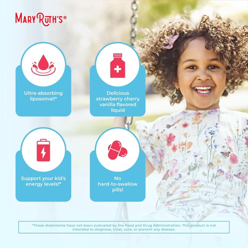 MARYRUTH ORGANICS KIDS MULTIVITAMIN GUMMIES FOR AGES 2+ SUGAR FREE 2 MONTH SUPPLY VEGAN 60 COUNT