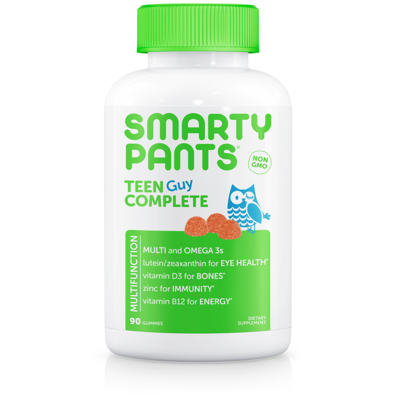 SMARTYPANTS TEEN GUY MULTIVITAMIN LEMON LIME CHERRY SOUR APPLE 120 GUMMIES
