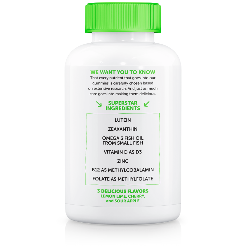 SMARTYPANTS TEEN GUY MULTIVITAMIN LEMON LIME CHERRY SOUR APPLE 120 GUMMIES