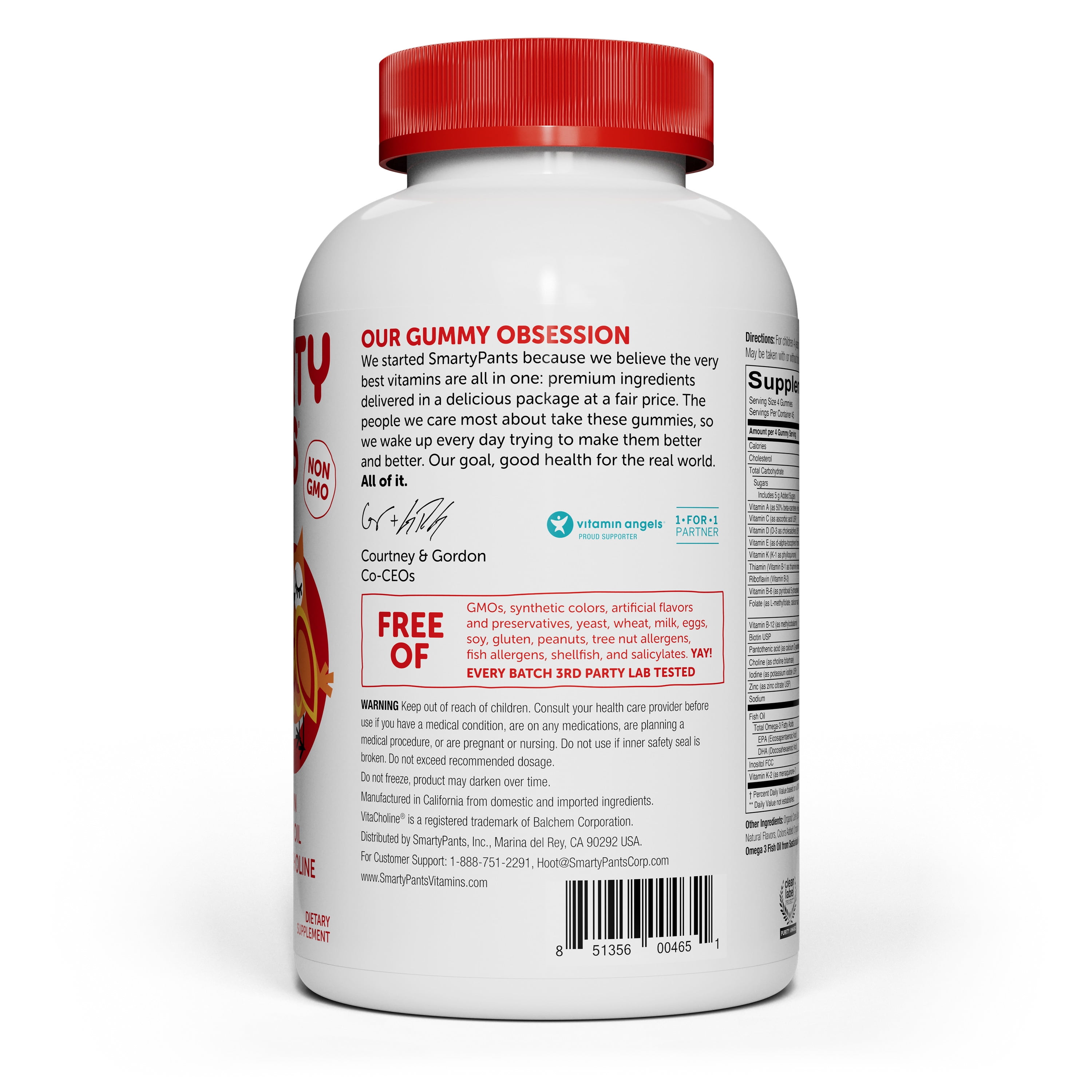 SMARTYPANTS KIDS MULTIVITAMIN GUMMIES 180 COUNT - HEALTHY DAILY SUPPLEMENT FOR CHILDREN BY AMERIKASEPETIM