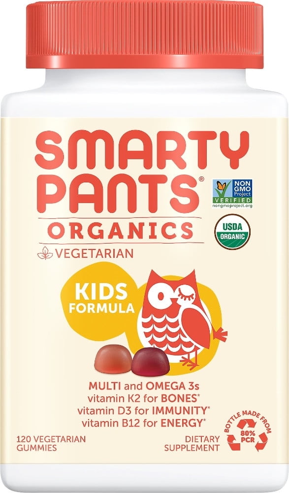 SMARTYPANTS ORGANICS KIDS FORMULA 120 VEGETARIAN GUMMIES