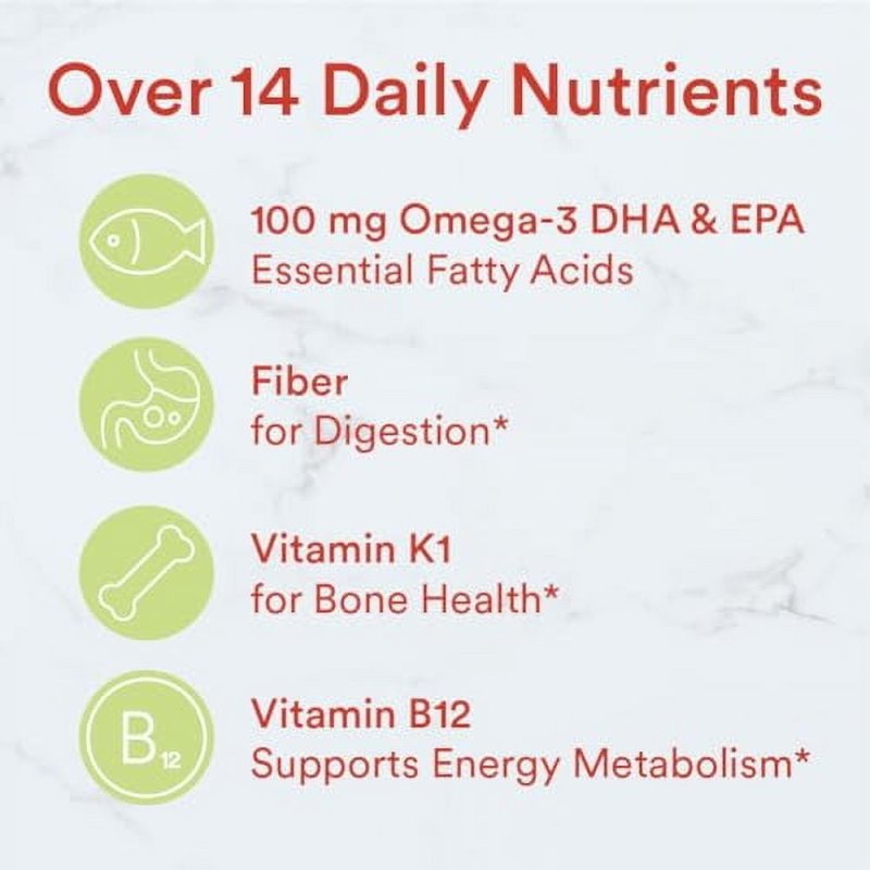 SMARTYPANTS KIDS FIBER VITAMINS DAILY MULTIVITAMIN GUMMY FOR KIDS WITH OMEGA 3 FISH OIL 120 COUNT