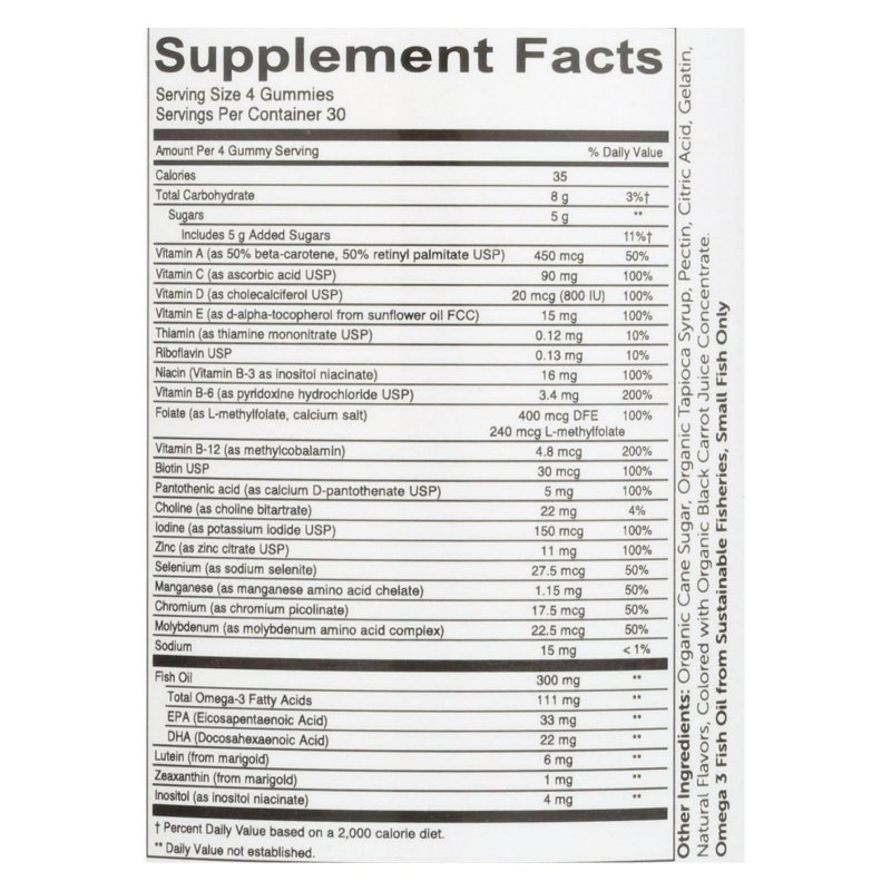 SMARTYPANTS GUMMY MULTIVITAMIN FOR TEEN GUY COMPLETE 120 COUNT