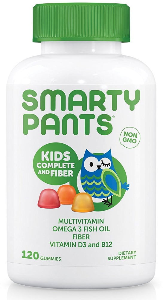 SMARTYPANTS KIDS FIBER GUMMY MULTIVITAMINS 120 EA PACK OF 4