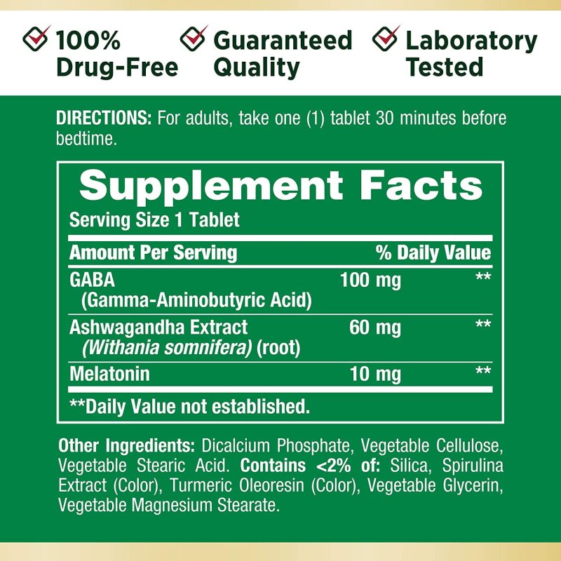 NATURE’S BOUNTY SLEEP3 SLEEP AID MELATONIN RELAXATION STRESS RELIEF TRI-LAYERED TABLETS 10 MG 28 CT