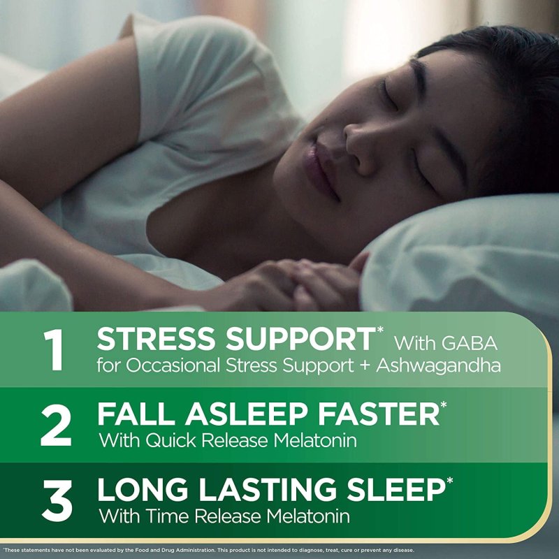 NATURE’S BOUNTY SLEEP3 SLEEP AID MELATONIN RELAXATION STRESS RELIEF TRI-LAYERED TABLETS 10 MG 28 CT