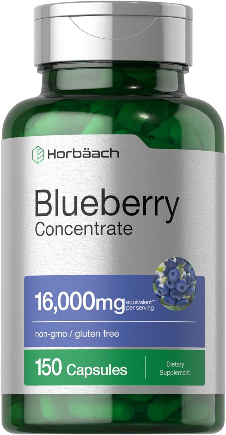 HORBAACH  BLUEBERRY EXTRACT 16000MG 150 CAPSULES