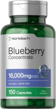 HORBAACH  BLUEBERRY EXTRACT 16000MG 150 CAPSULES